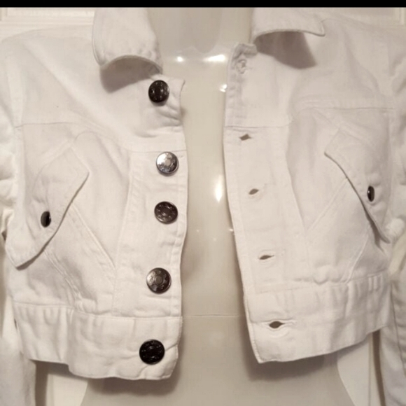 Cropped white jacket - Picture 2 of 3